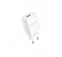 Мережевий зарядний пристрій з кабелем BOROFONE BA20A Sharp single port charger set(Type-C) 10.5W White (6931474700742)