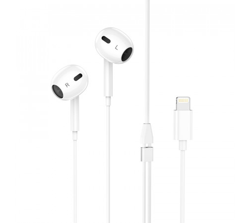 Навушники дротові HOCO M1 Max (Lightning) White (6931474754684)