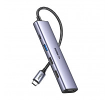 USB-хаб UGREEN CM478 USB-C To HDMI+1xUSB3.0 A+2xUSB2.0 A+PD Power Converter (UGR-15495)
