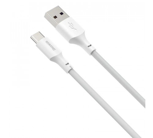 Кабель Baseus Simple Wisdom Data Cable Kit USB to Type-C 5A (2PCS/Set）1.5m White (TZCATZJ-02)