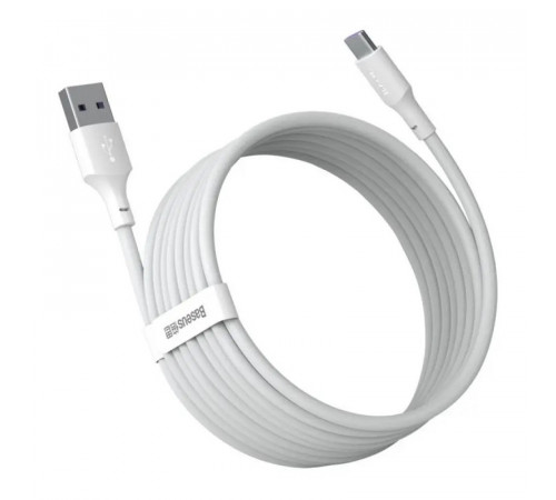 Кабель Baseus Simple Wisdom Data Cable Kit USB to Type-C 5A (2PCS/Set）1.5m White (TZCATZJ-02)