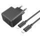 Мережевий зарядний пристрій з кабелем HOCO CS13A Ocean single port PD20W charger set(C to iP) Black (6942007603829)