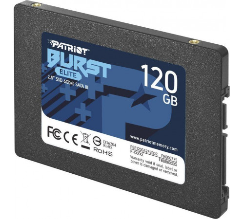 Накопичувач SSD Patriot Burst Elite 120GB 2.5" 7mm SATAIII TLC 3D (PBE120GS25SSDR)