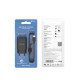 Мережевий зарядний пристрій з кабелем BOROFONE BA20A Sharp single port charger set(Type-C) 10.5W Black (6931474702142)