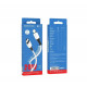 Кабель BOROFONE BX79 Type-C to iP 3A, 20W, 1m,,  silicone, silicone connectors, White (6974443384734)