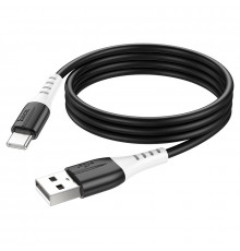 Кабель HOCO X82 USB to Type-C 3A, 1m, silicone, silicone connectors, Black (6931474768575)