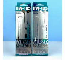 Навушники Remax RW-105 Wired Earphone For Calls & Music 3.5mm