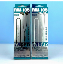 Навушники Remax RW-105 Wired Earphone For Calls & Music 3.5mm