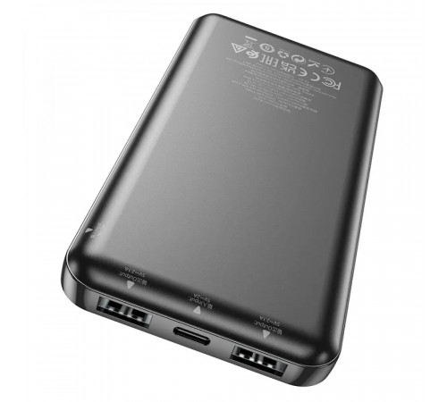 Зовнішній акумулятор HOCO J100 High-ranking power bank(10000mAh) Black (6931474783561)
