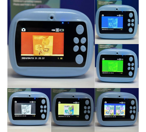 Дитяча фотокамера Звірятки AM300 із функцією друку та з фронтальною камерою