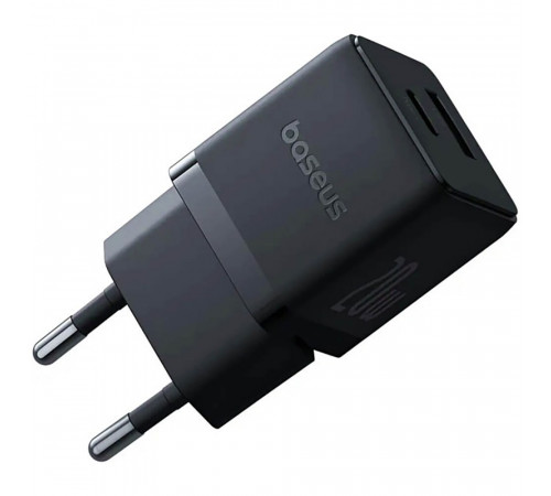 Мережевий зарядний пристрій Baseus Palm Fast Charger C+U 20W EU Cluster Black (P10111608113-00)