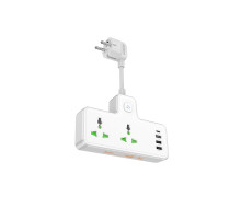Мережевий подовжувач HOCO  AC11A Voyage 2-position expansion socket(1C3A) (8.5 cm) White (6942007607063)
