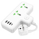 Мережевий подовжувач HOCO  AC11A Voyage 2-position expansion socket(1C3A) (8.5 cm) White (6942007607063)