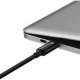 Кабель Baseus Tungsten Gold Fast Charging Data Cable Type-C to Type-C 240W 2m Black (CAWJ040101)