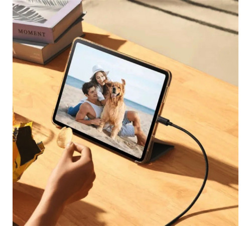 Кабель Baseus Tungsten Gold Fast Charging Data Cable Type-C to Type-C 240W 2m Black (CAWJ040101)