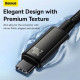 Кабель Baseus Tungsten Gold Fast Charging Data Cable Type-C to Type-C 240W 2m Black (CAWJ040101)
