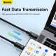 Кабель Baseus Tungsten Gold Fast Charging Data Cable Type-C to Type-C 240W 2m Black (CAWJ040101)