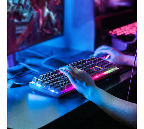 Миша + клавіатура HOCO GM18 Luminous gaming keyboard and mouse set Black (6931474783684)