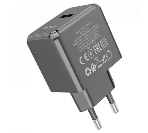 Мережевий зарядний пристрій HOCO CS11A Ocean single port charger Black (6942007603546)
