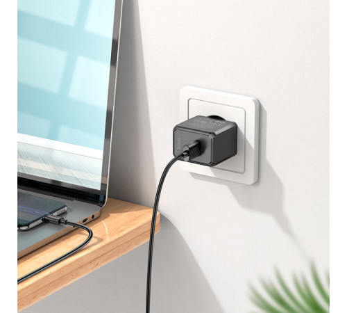 Мережевий зарядний пристрій HOCO CS11A Ocean single port charger Black (6942007603546)