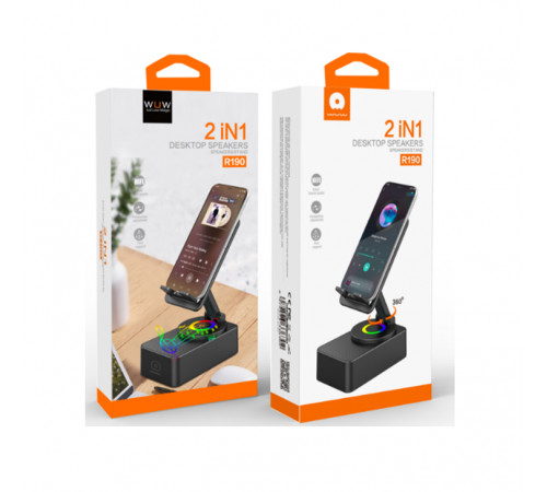 Портативна колонка WUW-R190, 5W, Black (6972573336302)