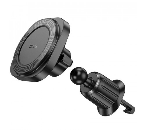 Автотримач для телефона HOCO H28 Rainbow ring magnetic car holder(air outlet) Black (6942007611459)