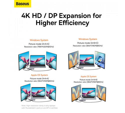 USB-хаб Baseus Metal Gleam Series 12-in-1 Multifunctional Type-C HUB Docking Station Gray (WKWG020213)