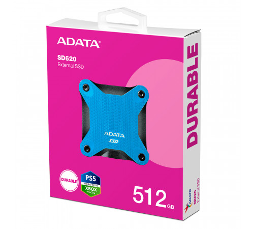 Портативний SSD ADATA SD620 512GB USB 3.2  520/460Mb/s Blue (SD620-512GCBL)