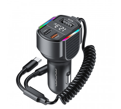 АЗП з FM-модулятором WUW-C220 Black (6972573337408)