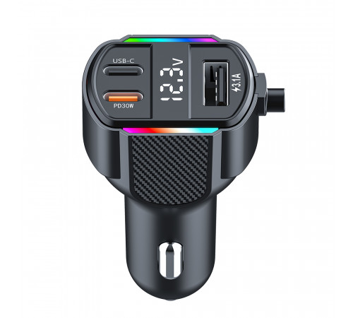 АЗП з FM-модулятором WUW-C220 Black (6972573337408)