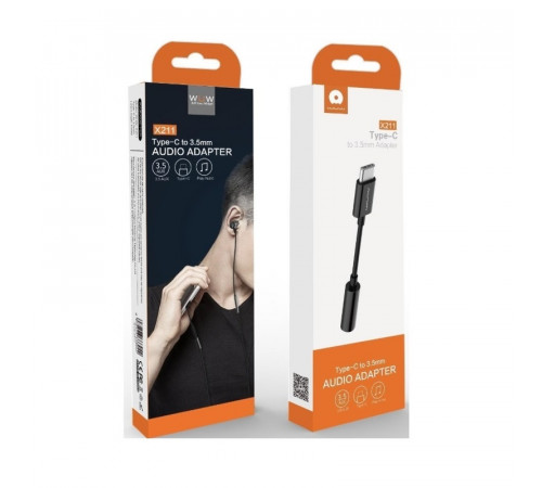 Аудіокабель WUW-X211 Black (WUW-X211)