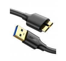 Кабель UGREEN US130 USB 3.0 A Male to Micro USB 3.0 Male Cable 2m (Black)(UGR-10843) (UGR-10843)