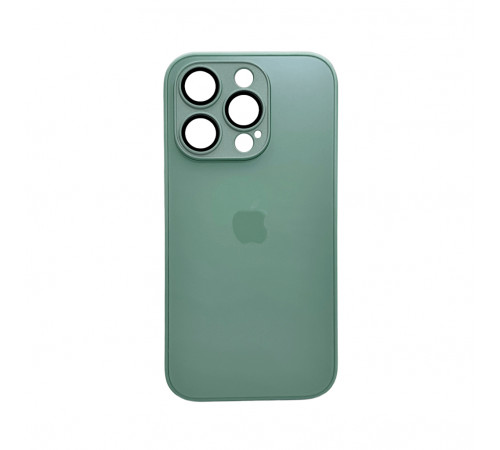 Чохол для смартфона AG Glass Matt Frame Color Logo for Apple iPhone 15 Pro Light Green (AGMattFrameiP15PLGreen)