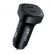 Автомобільний зарядний пристрій ACEFAST B2 72W dual USB-C metal car charger (6974316280361)