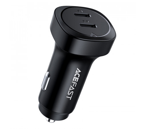 Автомобільний зарядний пристрій ACEFAST B2 72W dual USB-C metal car charger (6974316280361)