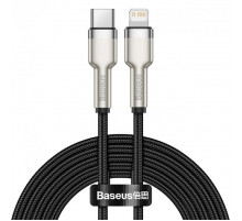 Кабель Baseus Cafule Series Metal Data Cable Type-C to iP PD 20W 2m Black (CATLJK-B01)