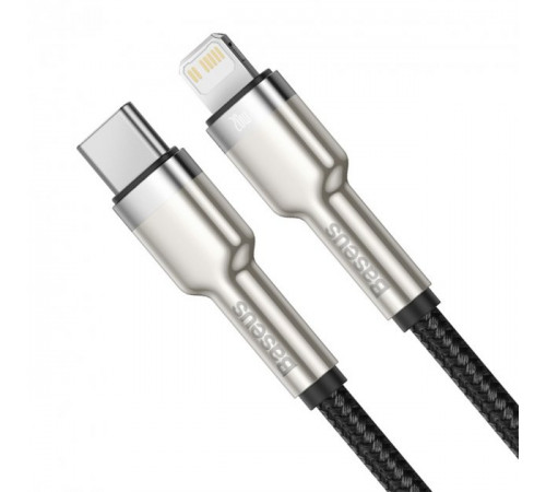 Кабель Baseus Cafule Series Metal Data Cable Type-C to iP PD 20W 2m Black (CATLJK-B01)