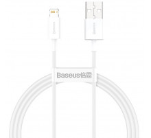 Кабель Baseus Superior Series Fast Charging Data Cable USB to iP 2.4A 2m White (CALYS-C02)