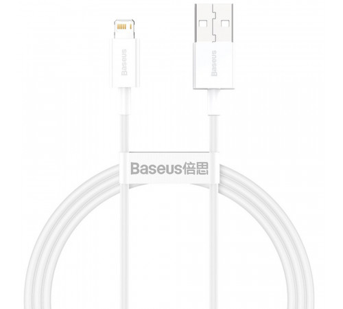 Кабель Baseus Superior Series Fast Charging Data Cable USB to iP 2.4A 2m White (CALYS-C02)
