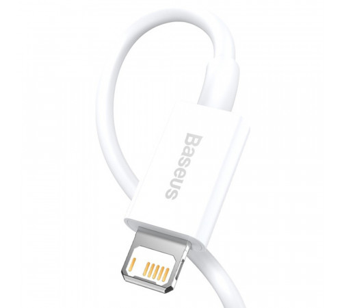 Кабель Baseus Superior Series Fast Charging Data Cable USB to iP 2.4A 2m White (CALYS-C02)