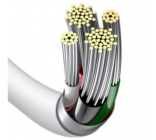 Кабель Baseus Superior Series Fast Charging Data Cable USB to iP 2.4A 2m White (CALYS-C02)
