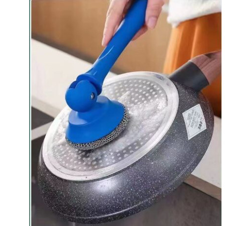 Щетка С ДЛИННОЙ  ручкой для чистки посуды,  посуда, сковорода BRUSH 	-4-20-600  (30)