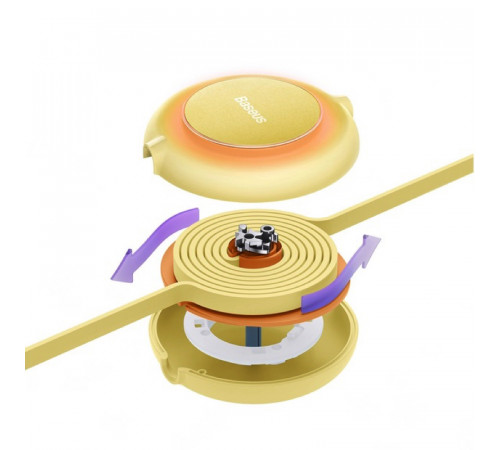 Кабель Baseus Bright Mirror 2 Series Retractable 3-in-1 Fast Charging  Data Cable USB to M+L+C 3.5A 1.1m yellow (CAMJ010011)