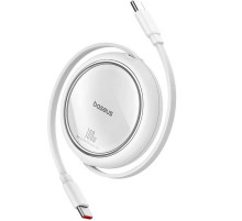 Кабель Baseus Free2Draw Mini Retractable Charging Cable Type-C to Type-C 100W 1m Moon White (P10364500211-00)