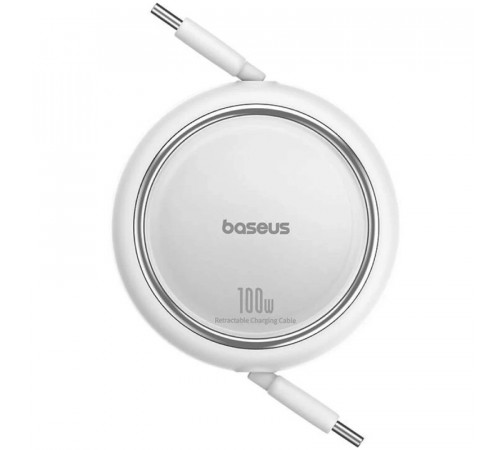Кабель Baseus Free2Draw Mini Retractable Charging Cable Type-C to Type-C 100W 1m Moon White (P10364500211-00)