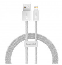 Кабель Baseus Dynamic Series Fast Charging Data Cable USB to iP 2.4A 2m White (CALD000502)