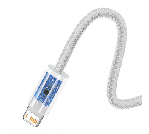 Кабель Baseus Dynamic Series Fast Charging Data Cable USB to iP 2.4A 2m White (CALD000502)