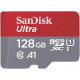 Карта пам'яті microSDXC (UHS-1) SanDisk Ultra 128Gb class 10 A1 (140Mb/s) (adapter SD) Imaging Packaging (SDSQUAB-128G-GN6IA)