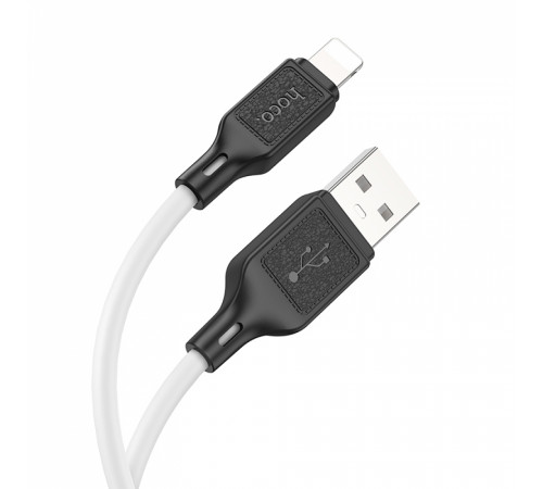 Кабель HOCO X90 Cool silicone charging data cable for iP White (6931474788412)