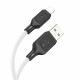 Кабель HOCO X90 Cool silicone charging data cable for iP White (6931474788412)